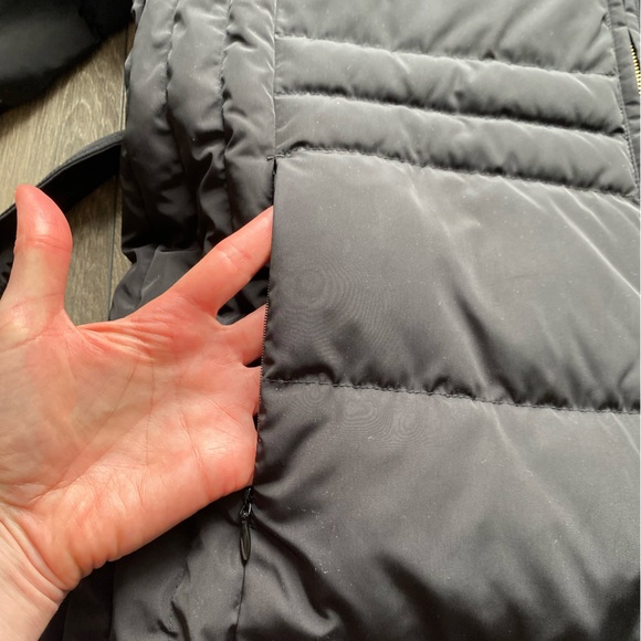 Talbots Black Puffer Jacket Sz XL Petite Like New - Picture 5 of 8